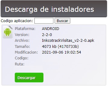 Pantalla de Descarga