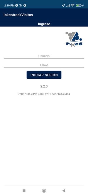 Formulario de Inicio de Sesión