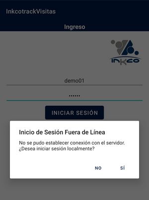 Inicio de Sesión Fuera de Línea