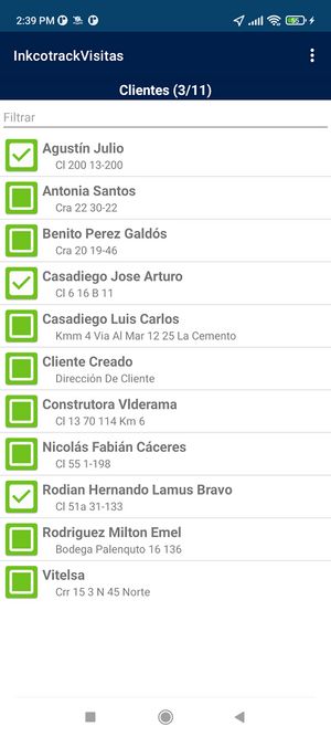 Lista de Clientes